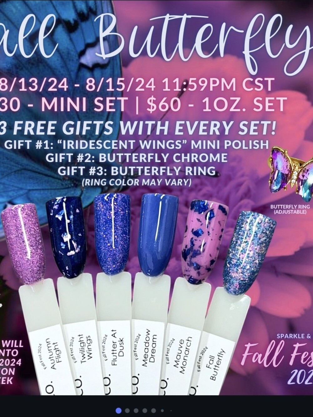 Sparkle & Co Fall Butterfly Collection